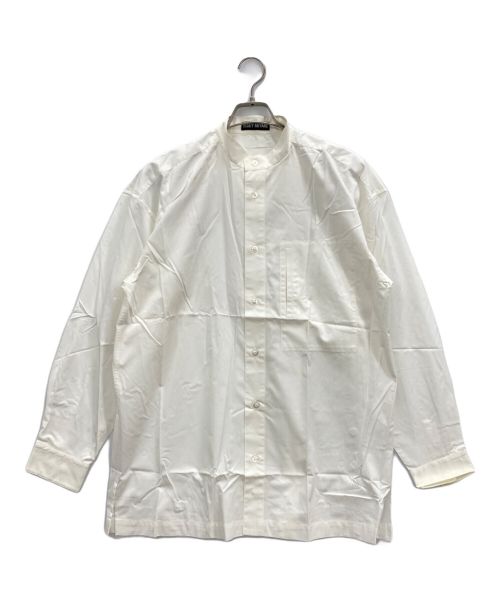 ISSEY MIYAKE（イッセイミヤケ）ISSEY MIYAKE (イッセイミヤケ) バンドカラーシャツ ホワイト サイズ:Ｌの古着・服飾アイテム