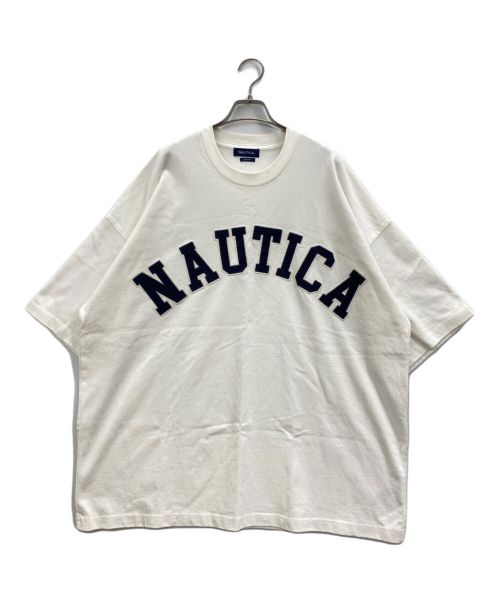 NAUTICA（ノーティカ）NAUTICA (ノーティカ) アーチロゴ ショートスリーブ Tシャツ ホワイト サイズ:XXLの古着・服飾アイテム