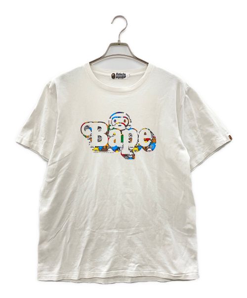 A BATHING APE（アベイシングエイプ）A BATHING APE (アベイシングエイプ) Tシャツ ホワイト サイズ:Lの古着・服飾アイテム