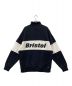 F.C.R.B. (エフシーアールビー) HALF ZIP STAND COLLAR SWEAT（ハーフジップスウェット） ブラック×ホワイト サイズ:Ｓ：9000円