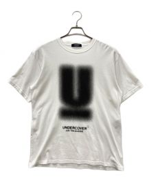 UNDERCOVER（アンダーカバー）の古着「ぼかしグラフィックプリントＴシャツ」｜ホワイト×ブラック