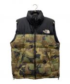 THE NORTH FACEザ ノース フェイス）の古着「Novelty Nuptse Vest（ノベルティーヌプシベスト）」｜ブラック×グリーン