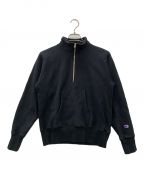 Champion REVERSE WEAVEチャンピオン リバース ウィーブ）の古着「ハーフジップスウェット」｜ブラック