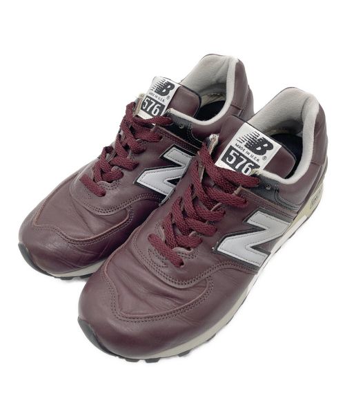 NEW BALANCE（ニューバランス）NEW BALANCE (ニューバランス) レザースニーカー ボルドー サイズ:26.5の古着・服飾アイテム