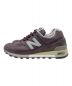 NEW BALANCE (ニューバランス) レザースニーカー ボルドー サイズ:26.5：15000円