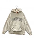 SUPREMEシュプリーム）の古着「Big Stitch Hooded Sweatshirt（ビッグステッチ スウェットパーカー）」｜アイボリー