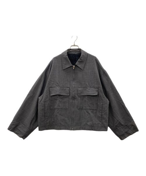 stein（シュタイン）stein (シュタイン) OVER SLEEVE ZIP JACKET（オーバースリーブジップジャケット） グレー サイズ:Sの古着・服飾アイテム