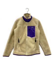 Patagonia（パタゴニア）の古着「  Classic Retro-X Jacket（クラシックレトロXジャケット）」｜アイボリー×パープル