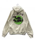 stussyステューシー）の古着「プルオーバーパーカー」｜ベージュ