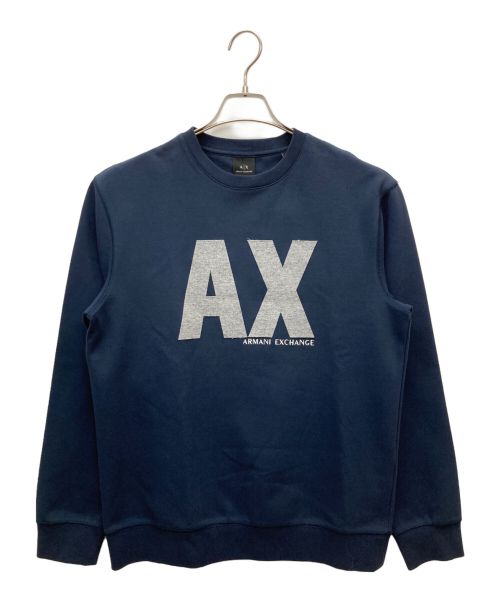 ARMANI EXCHANGE（アルマーニ エクスチェンジ）ARMANI EXCHANGE (アルマーニ エクスチェンジ) ビックロゴスウェット ネイビー サイズ:SIZE Sの古着・服飾アイテム