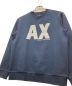 中古・古着 ARMANI EXCHANGE (アルマーニ エクスチェンジ) ビックロゴスウェット ネイビー サイズ:SIZE S：7800円