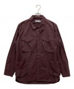 nonnativeノンネイティブ）の古着「HUNTER SHIRT JACKET COTTON BROA」｜バーガンディー