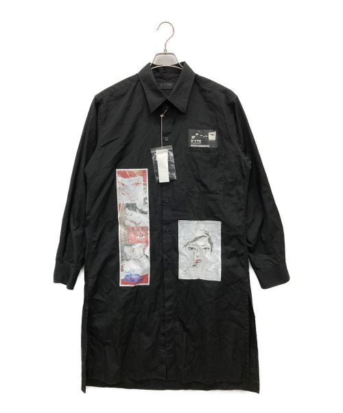 YOHJI YAMAMOTO（ヨウジヤマモト）YOHJI YAMAMOTO (ヨウジヤマモト) 刺繍テーラード羽織ジャケット ブラック サイズ:Lの古着・服飾アイテム