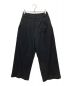 MAISON SPECIAL（メゾンスペシャル）の古着「Omega Rib Pin Tuck Wide Pants」｜ブラック