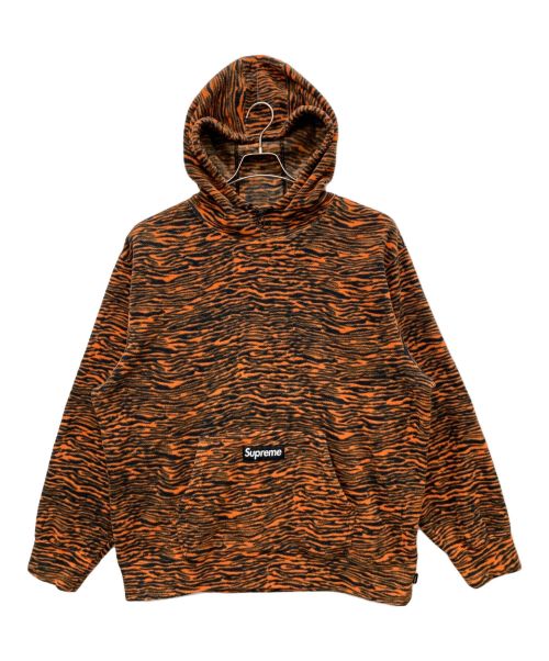 SUPREME（シュプリーム）SUPREME (シュプリーム) Polartec Hooded Sweatshirt オレンジ×ブラック サイズ:XLの古着・服飾アイテム