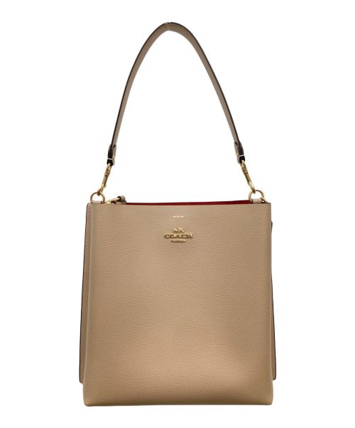 COACH（コーチ）COACH (コーチ) MOLLIE BUCKET BAG ベージュの古着・服飾アイテム