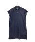 FRED PERRY（フレッドペリー）の古着「STRIPED SHORT SLEEVE SHIRT DRESS」｜ネイビー