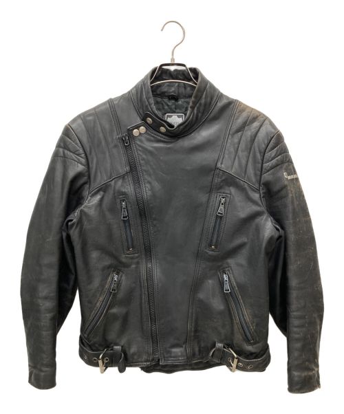 echtes leder（エヒテス レーダァ）echtes leder (エヒテス レーダァ) レザージャケット ブラック サイズ:SIZE Freeの古着・服飾アイテム