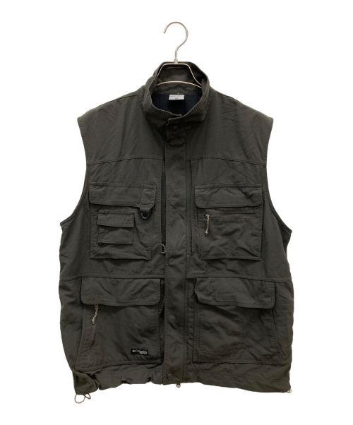 Columbia（コロンビア）Columbia (コロンビア) ナイロンフィッシングベスト カーキ サイズ:SIZE　Lの古着・服飾アイテム