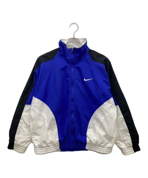 NIKE（ナイキ）NIKE (ナイキ) 90’Sナイロンジャケット ブルー×ホワイト サイズ:SIZE　Mの古着・服飾アイテム