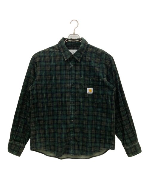 CarHartt（カーハート）CarHartt (カーハート) コーデュロイシャツ グリーン サイズ:SIZE　Lの古着・服飾アイテム