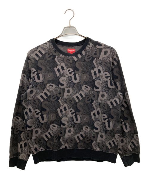 SUPREME（シュプリーム）SUPREME (シュプリーム) Scatter Text Crewneck グレー サイズ:Lの古着・服飾アイテム