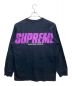 SUPREME (シュプリーム) ロングスリーブカットソー ネイビー サイズ:SIZE　L：6000円