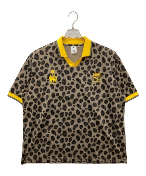 PUMA（プーマ）PUMA (プーマ) SASQUATCHfabrix. (サスクワッチファブリックス) SOCCER SHIRT イエロー×ベージュ サイズ:SIZE Lの古着・服飾アイテム