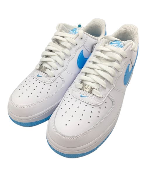 NIKE（ナイキ）NIKE (ナイキ) NIKE AIR FORCE 1 '07 WHITE/AQUARIUS BLUE ブルー×ホワイト サイズ:26.5㎝ 未使用品の古着・服飾アイテム