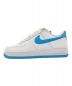 NIKE (ナイキ) NIKE AIR FORCE 1 '07 WHITE/AQUARIUS BLUE ブルー×ホワイト サイズ:26.5㎝ 未使用品：14000円