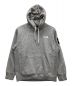 THE NORTH FACE（ザ ノース フェイス）の古着「SQUARE LOGO HOODIE」｜グレー