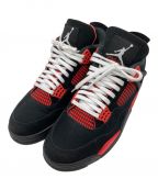 NIKEナイキ）の古着「NIKE AIR JORDAN 4 RETRO RED THUNDER」｜ブラック×レッド