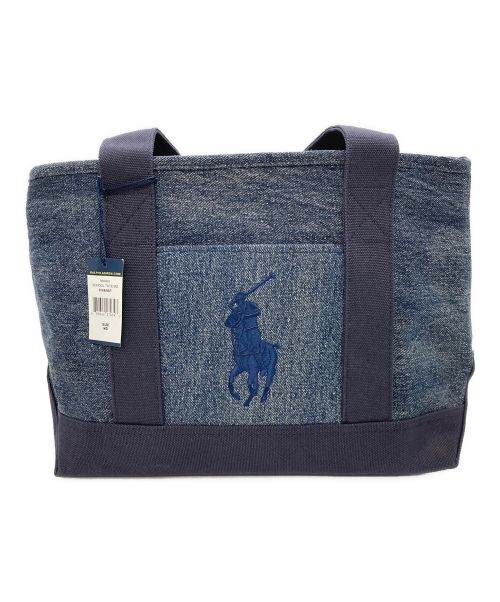 POLO RALPH LAUREN（ポロ・ラルフローレン）POLO RALPH LAUREN (ポロ・ラルフローレン) トートバッグ インディゴ 未使用品の古着・服飾アイテム