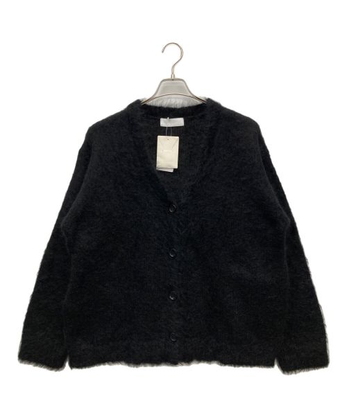 AP STUDIO（エーピーストゥディオ）AP STUDIO (エーピーストゥディオ) MOHAIR×WOOL V NECK CARDIGAN ブラック サイズ:SIZE Fの古着・服飾アイテム