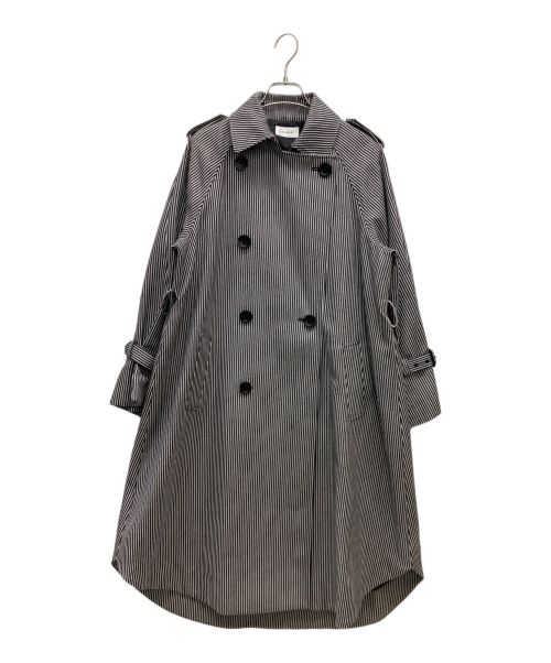 EL HALM（エルハルム）EL HALM (エルハルム) ストライプコート ネイビー×ホワイト サイズ:SIZE 02 未使用品の古着・服飾アイテム