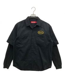 SUPREME（シュプリーム）の古着「Thermal Sleeve Work Shirt」｜ブラック