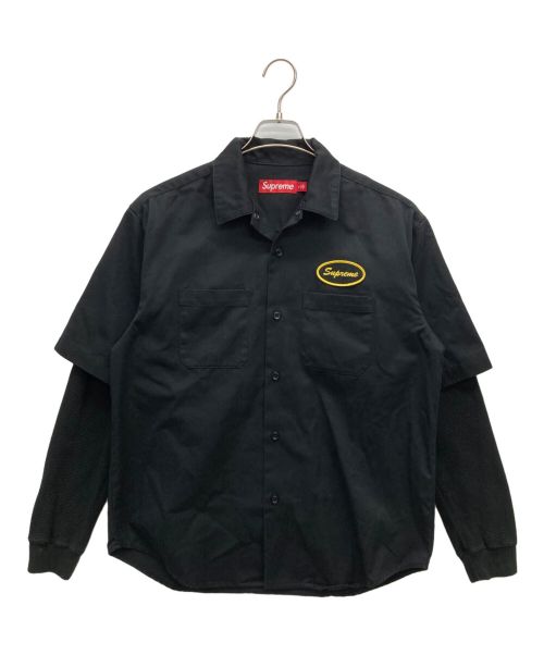 SUPREME（シュプリーム）SUPREME (シュプリーム) Thermal Sleeve Work Shirt ブラック サイズ:SIZE Sの古着・服飾アイテム