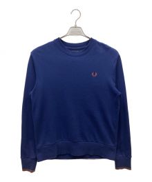 FRED PERRY（フレッドペリー）の古着「クルーネックロゴスウェット」｜ネイビー