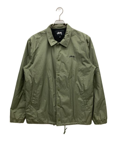 stussy（ステューシー）stussy (ステューシー) コーチジャケット オリーブ サイズ:SIZE Lの古着・服飾アイテム