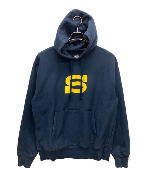 stussy（ステューシー）stussy (ステューシー) Letterman Hood ネイビー サイズ:SIZE Mの古着・服飾アイテム