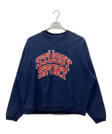 stussy（ステューシー）の古着「SPORTロゴスウェット」｜ネイビー