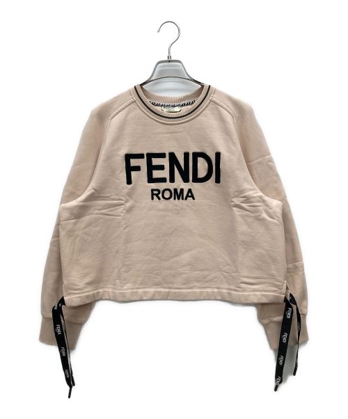 FENDI（フェンディ）FENDI (フェンディ) ロゴスウェット ピンク サイズ:SIZE Lの古着・服飾アイテム