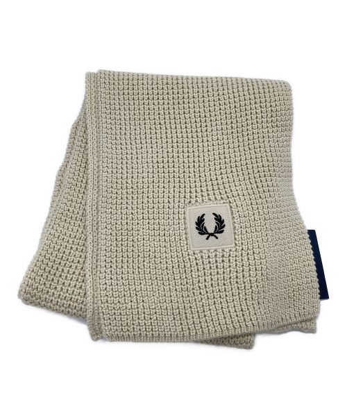 FRED PERRY（フレッドペリー）FRED PERRY (フレッドペリー) Waffle Knit Patch Brand Rib Scarf サイズ:1SZ 未使用品の古着・服飾アイテム