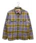 SUPREME（シュプリーム）の古着「22aw Shearling Lined Flannel Shirt」｜パープル×イエロー