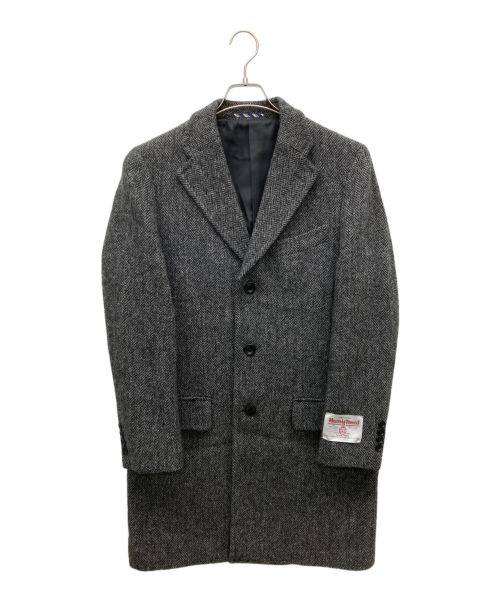 Harris Tweed（ハリスツイード）Harris Tweed (ハリスツイード) チェスターコート グレー サイズ:SIZE Mの古着・服飾アイテム