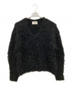 THE TOEザ・トゥー）の古着「Pigalle shaggy Vneck knit」｜ブラック