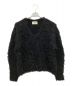 THE TOE（ザ・トゥー）の古着「Pigalle shaggy Vneck knit」｜ブラック