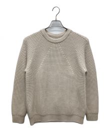 BATONER（バトナ―）の古着「SIGNATURE CREW NECK SWEATER」｜ベージュ