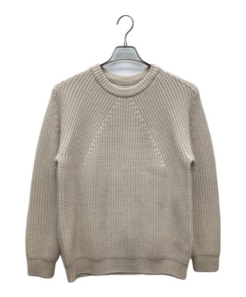 BATONER（バトナ―）BATONER (バトナ―) SIGNATURE CREW NECK SWEATER ベージュ サイズ:SIZE 2の古着・服飾アイテム