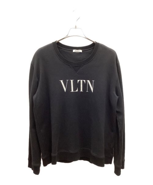 VALENTINO（ヴァレンティノ）VALENTINO (ヴァレンティノ) VLTN L/S SWEAT ブラック サイズ:XLの古着・服飾アイテム